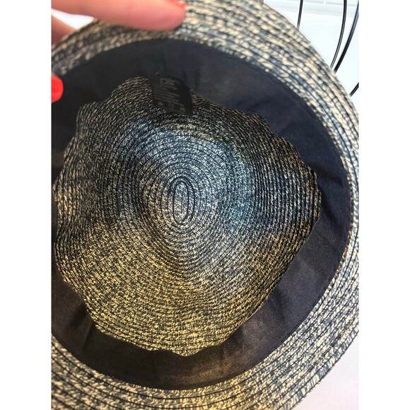 D&Y Classic Casual Straw Fedora OSFM Braided Band Hat Travel Beach Vacation - Picture 6 of 8
